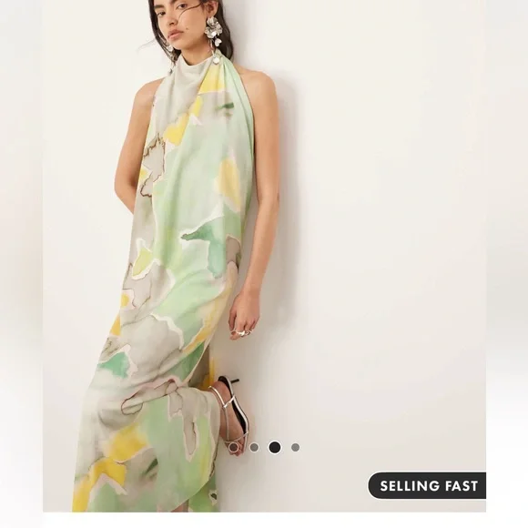 ASOS multi colored dress - Picture 3 of 4